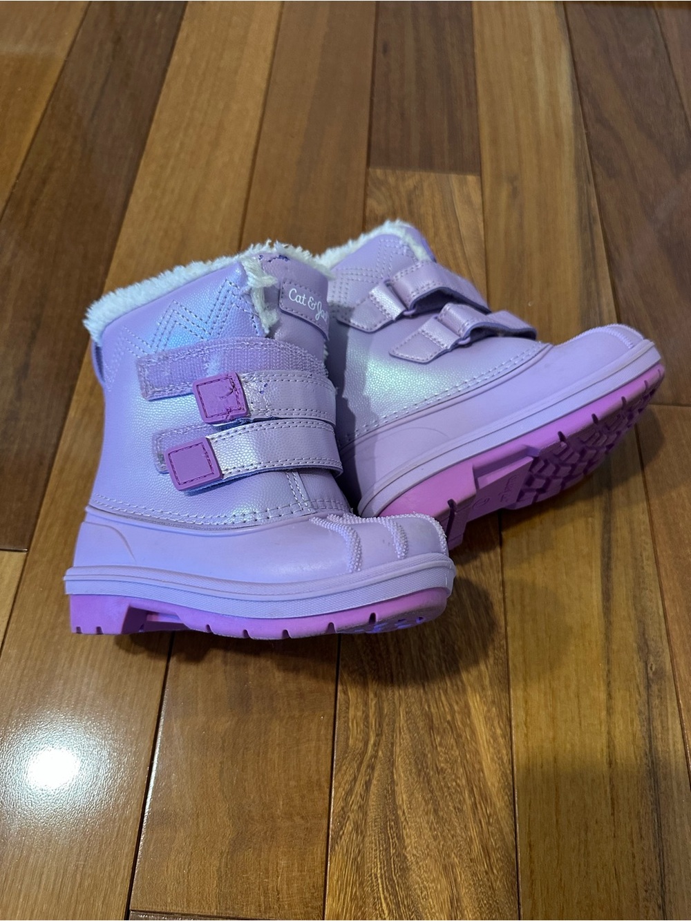 Cat & Jack Lilac Kids Winter Boots - Purple